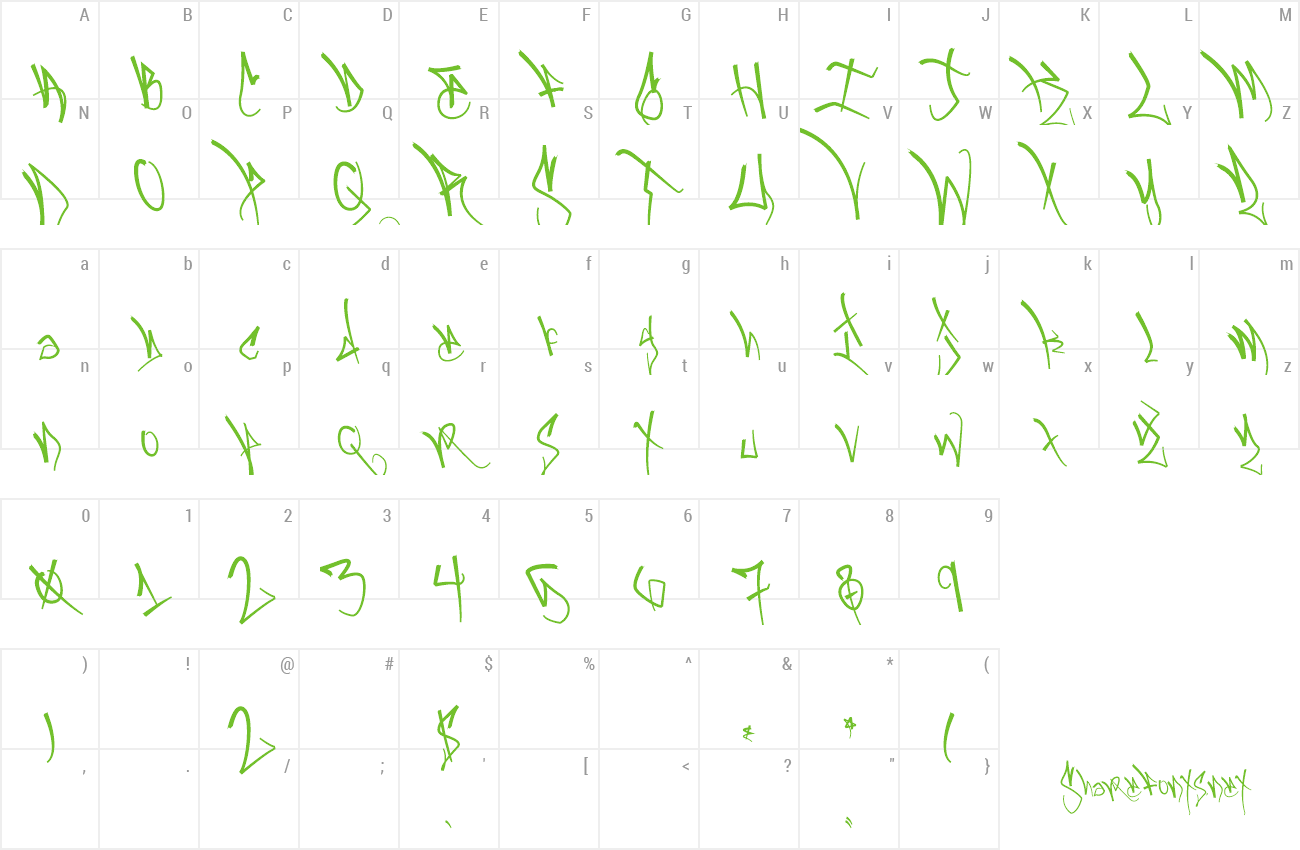 Font Black Book One preview