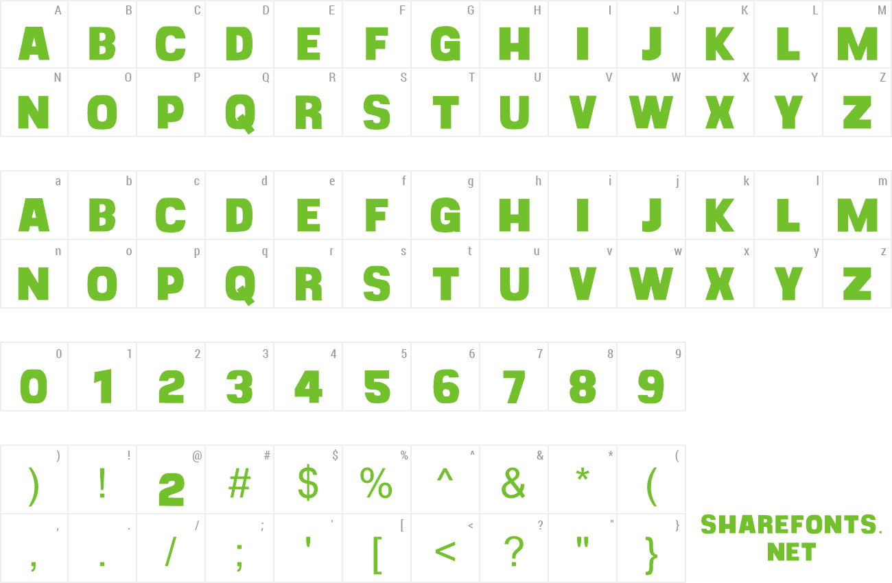 Font CF Goliath preview