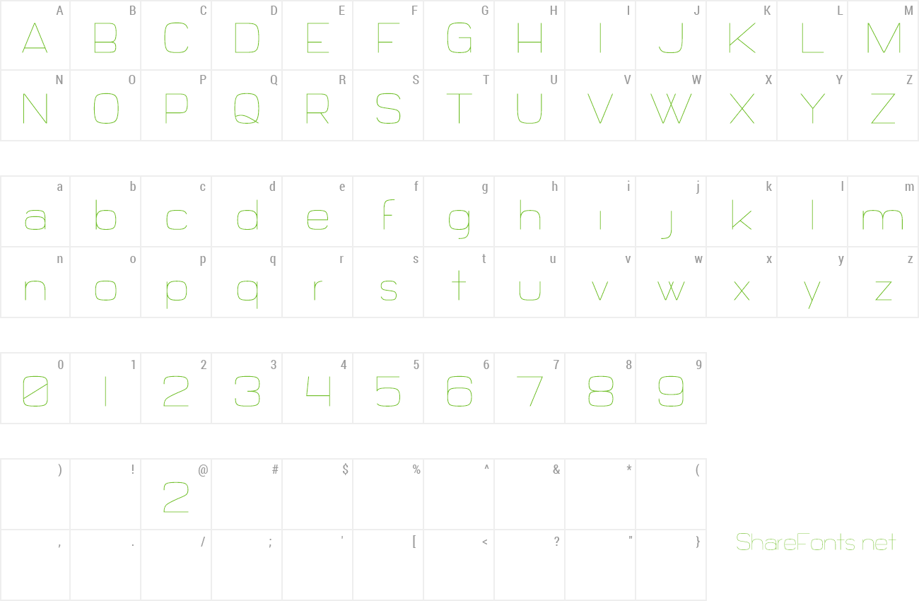 Font Daiichi preview