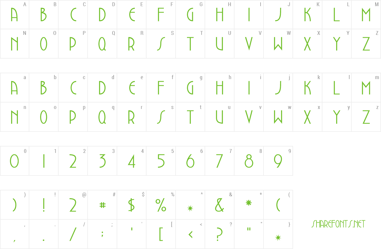 Font DustbowlClementine preview