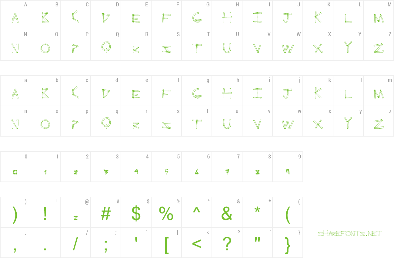 Font Erect Angle preview