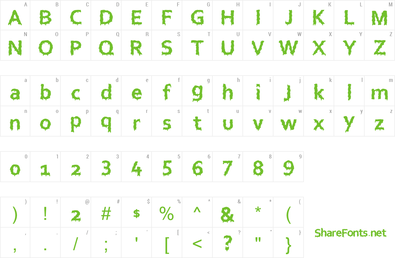 Font Euro Horror preview