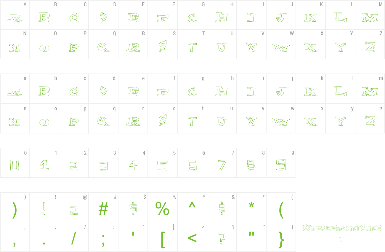Font Exploded Capital preview