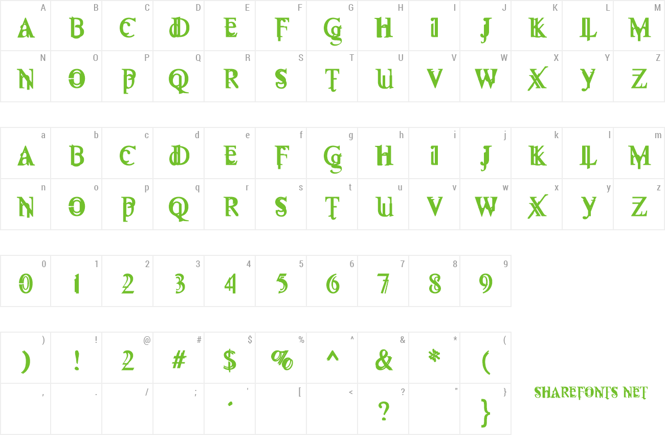 Font FallenThyme preview