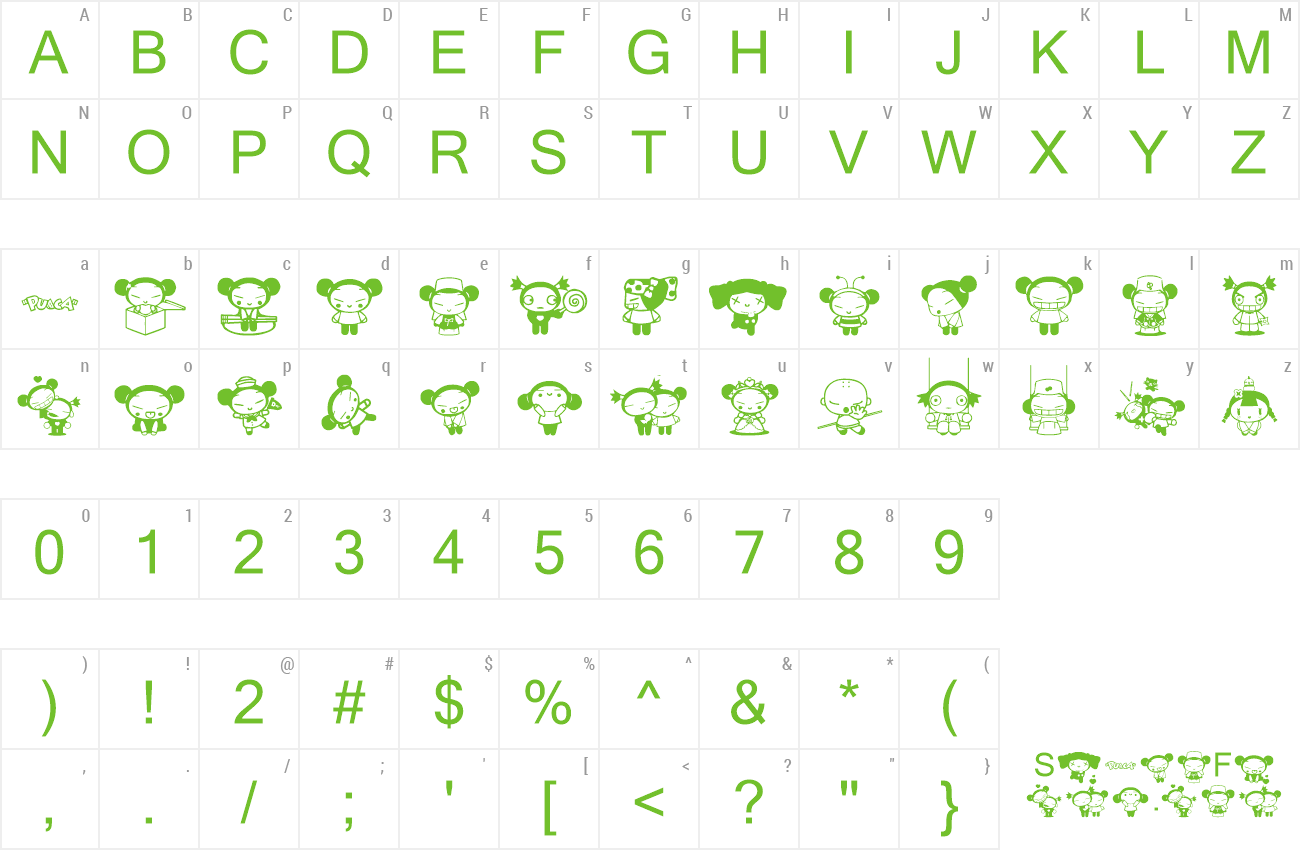 Font Pucca preview
