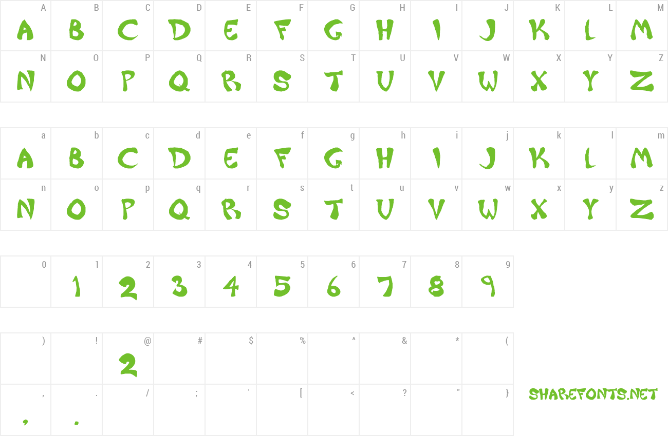 Font Raiderz preview