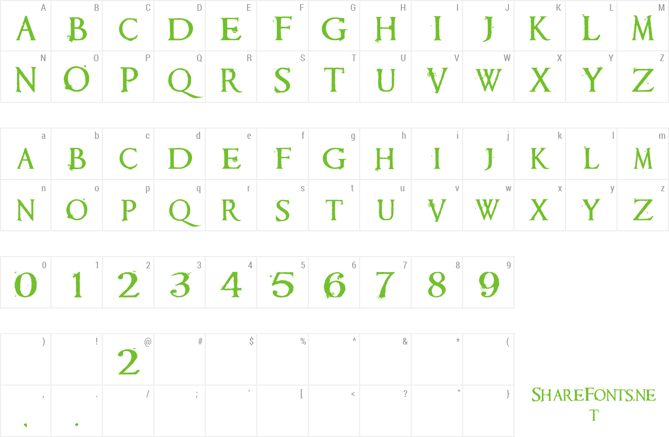 Font Requiem preview