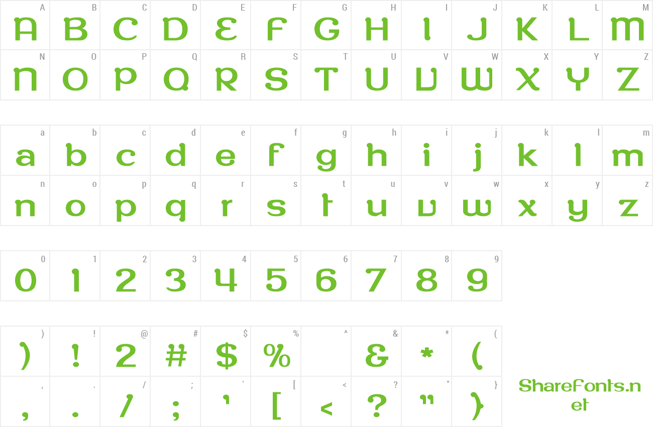 Font RoppongiNormal preview