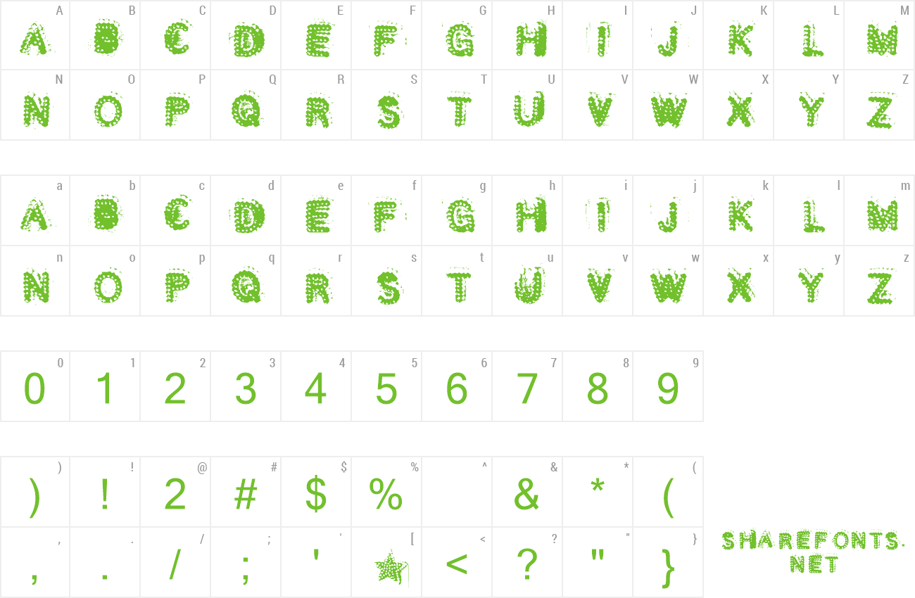 Font Sacchrinetrust preview