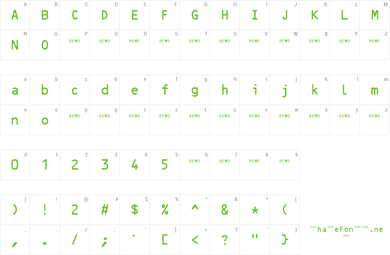 Font Sadocrbn preview