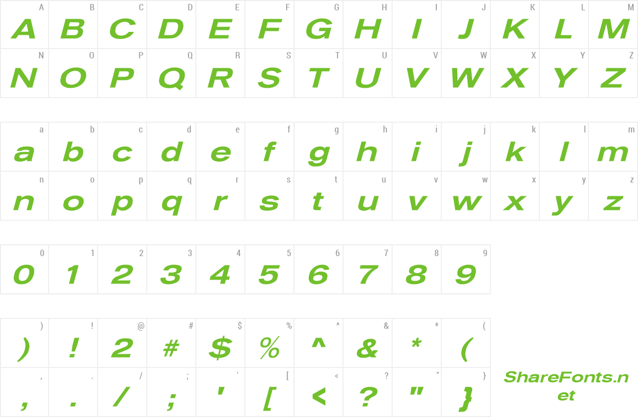 Font Sage Extended Medium preview