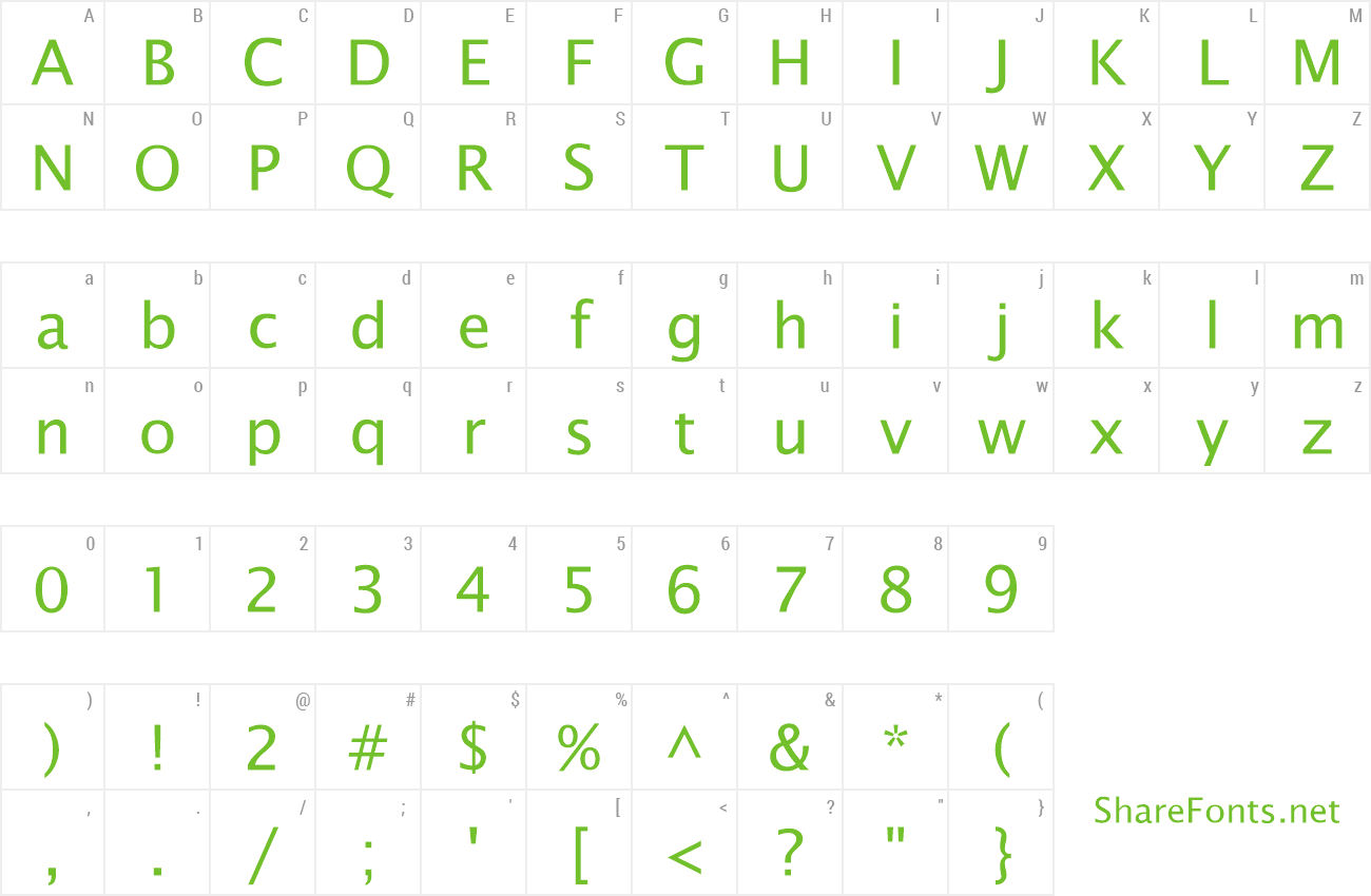 Font Saintgermain Sans preview