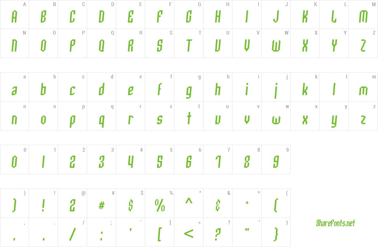 Font SF Archery Black Condensed preview