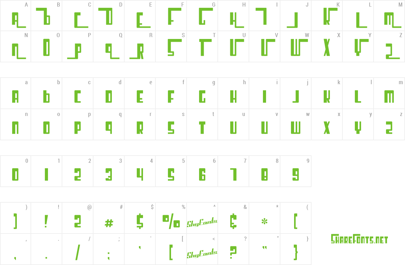 Font SF Cosmic Age CondUpright preview