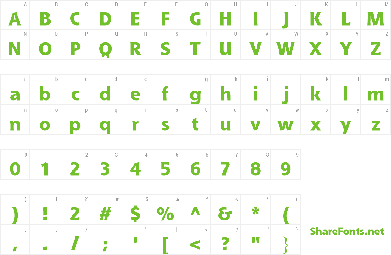 Font Shannon Extra Bold preview