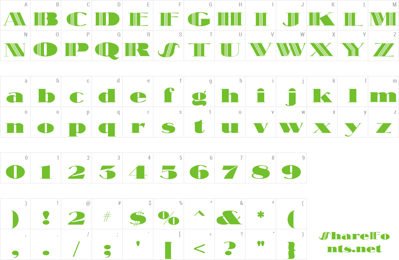 Font SlamBang Theater NF preview