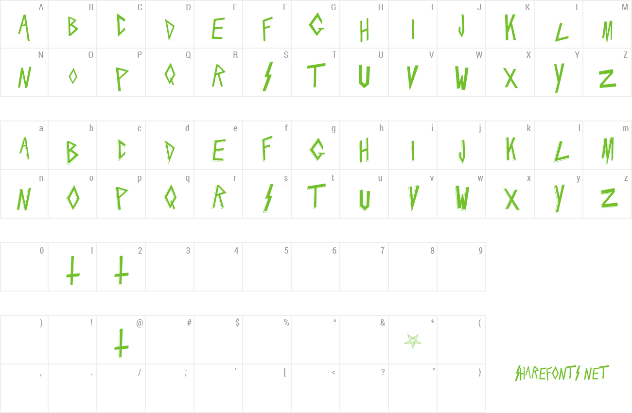 Font Slaytanic preview