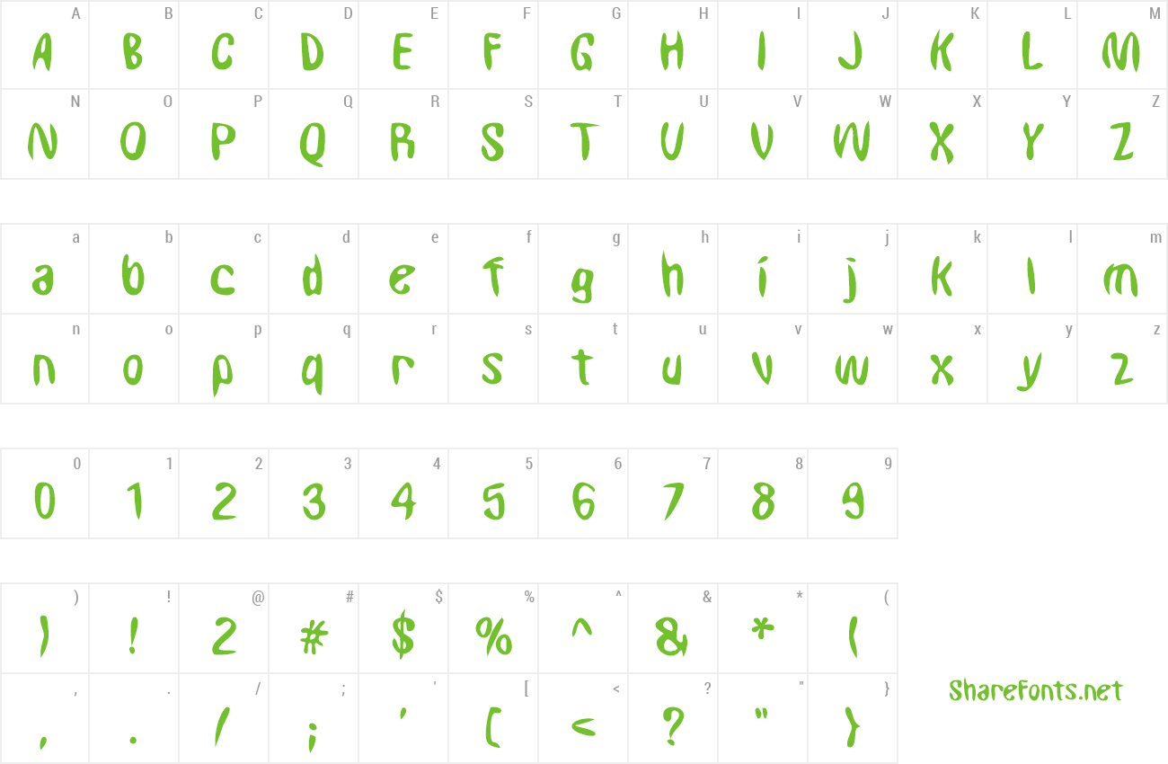 Font Squidly preview