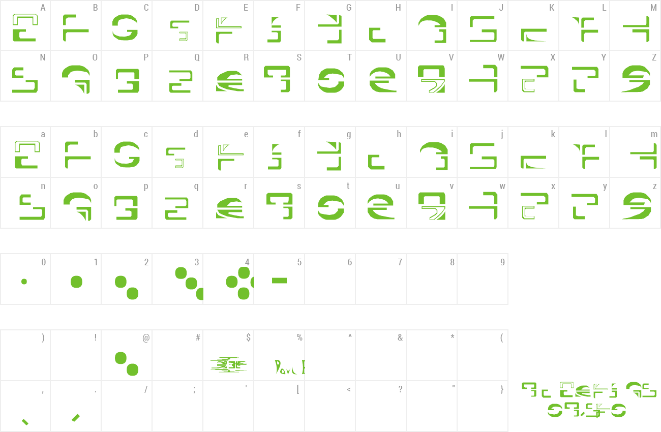 Font ST Kazon preview