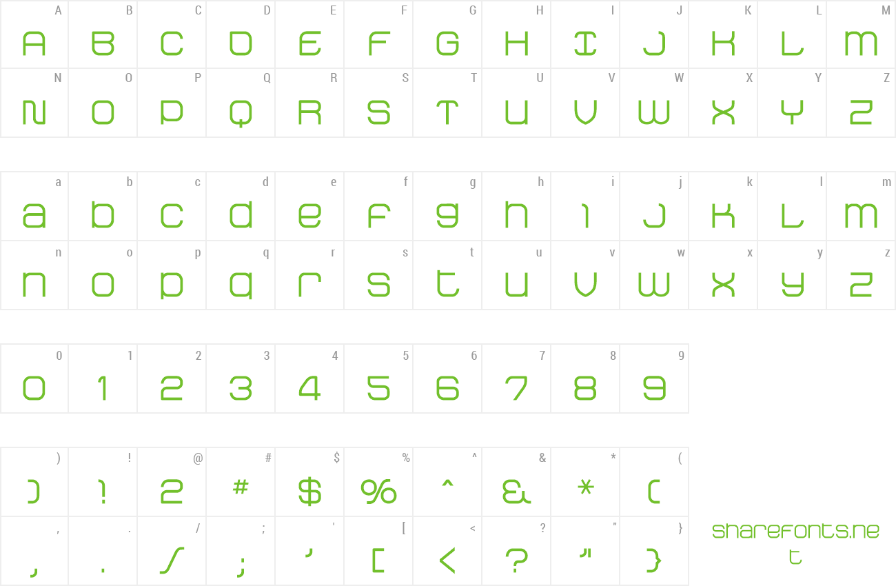 Font StakBold preview