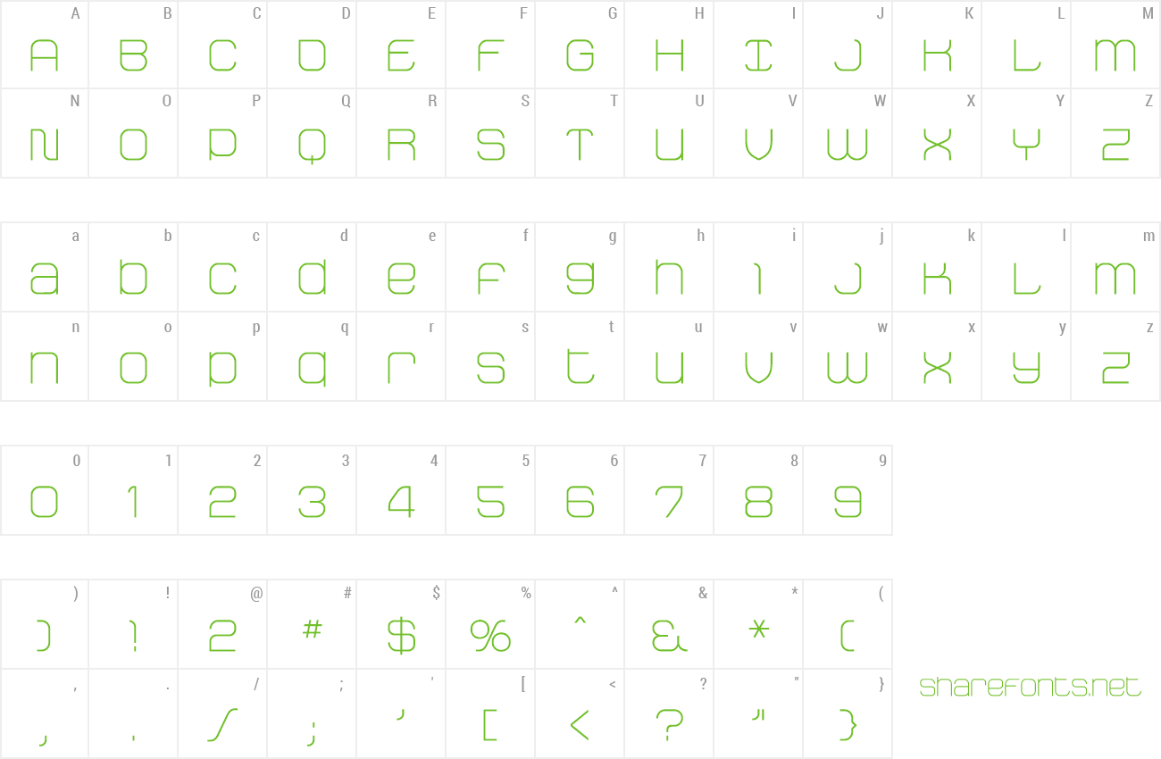 Font StakLight preview