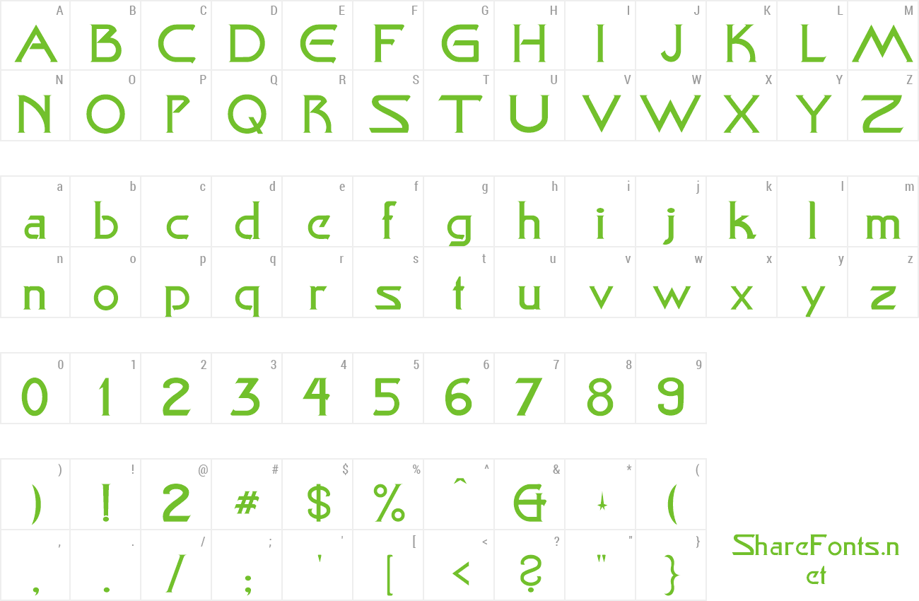 Font Star Light preview