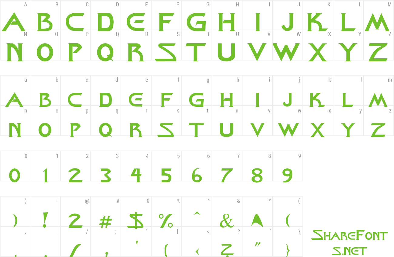 Font Star Title preview