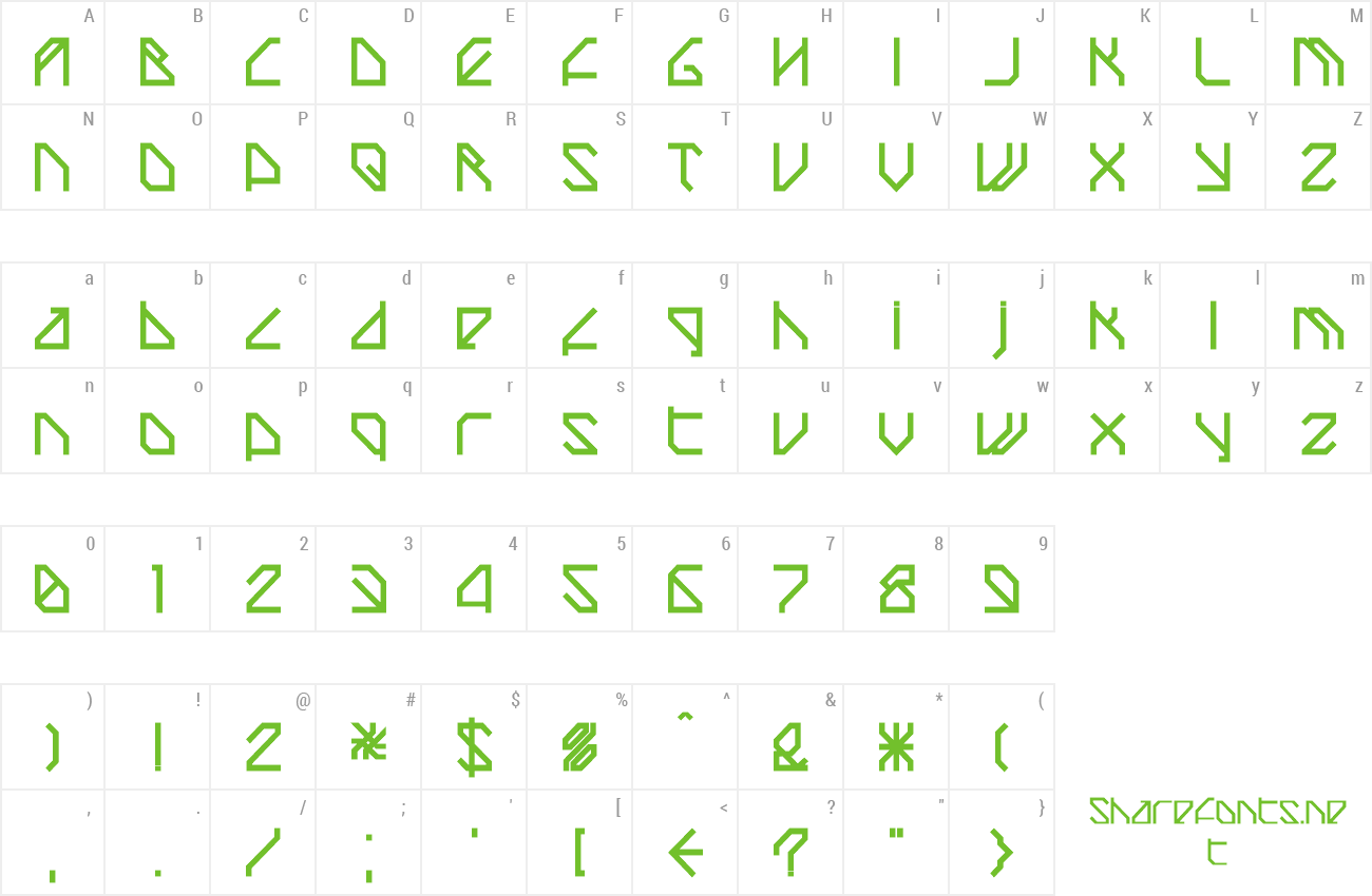 Font TechstepBold preview