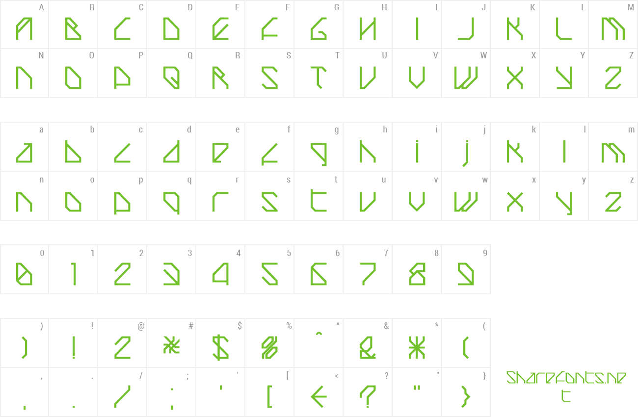 Font TechstepMedium preview