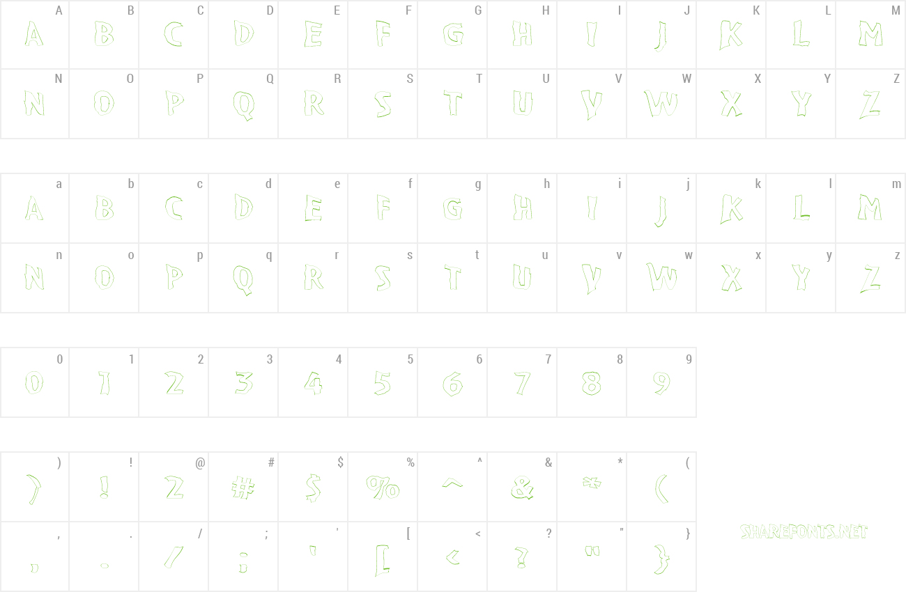 Font VTC BadPaint preview