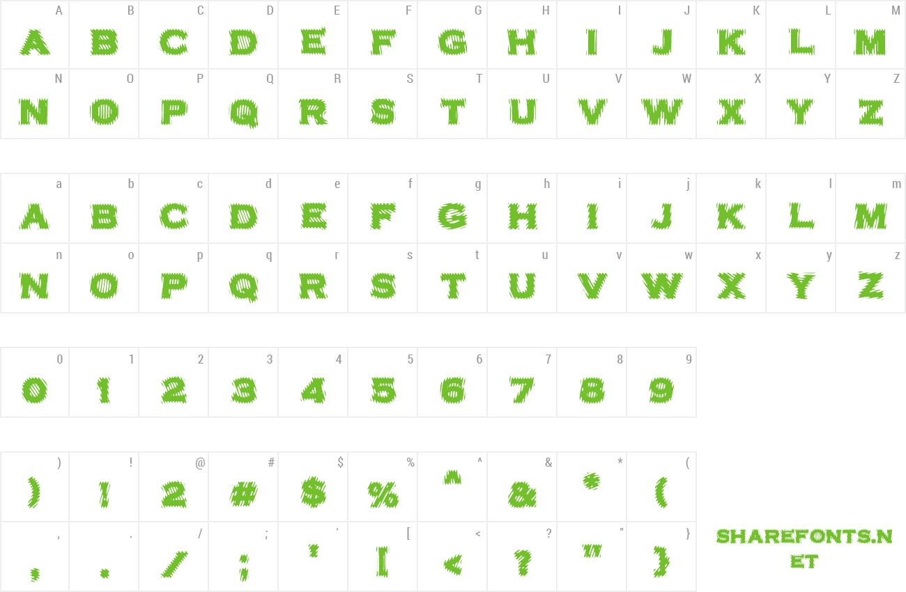 Font VTCBadPlating preview