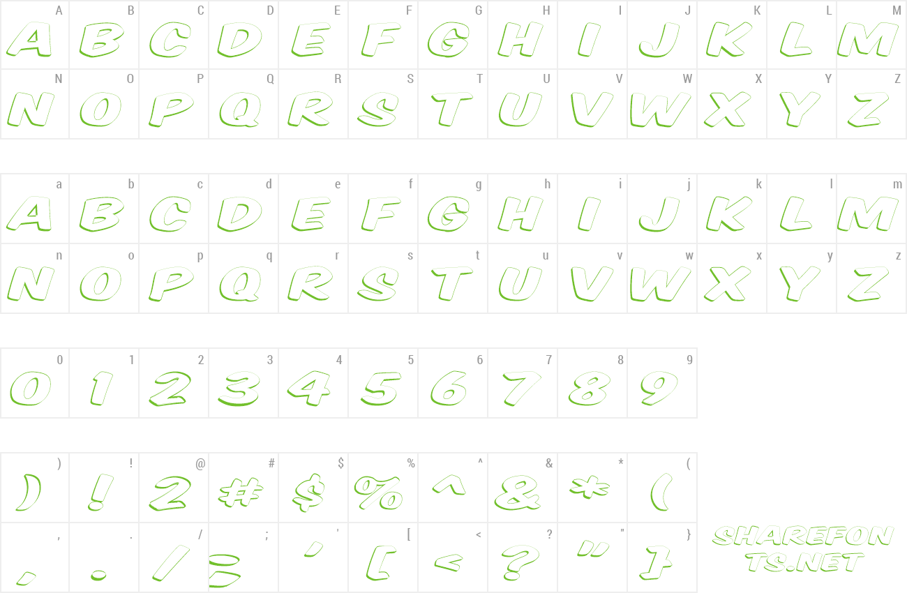 Font VTCSuperMarketSaleOpenDisplay preview