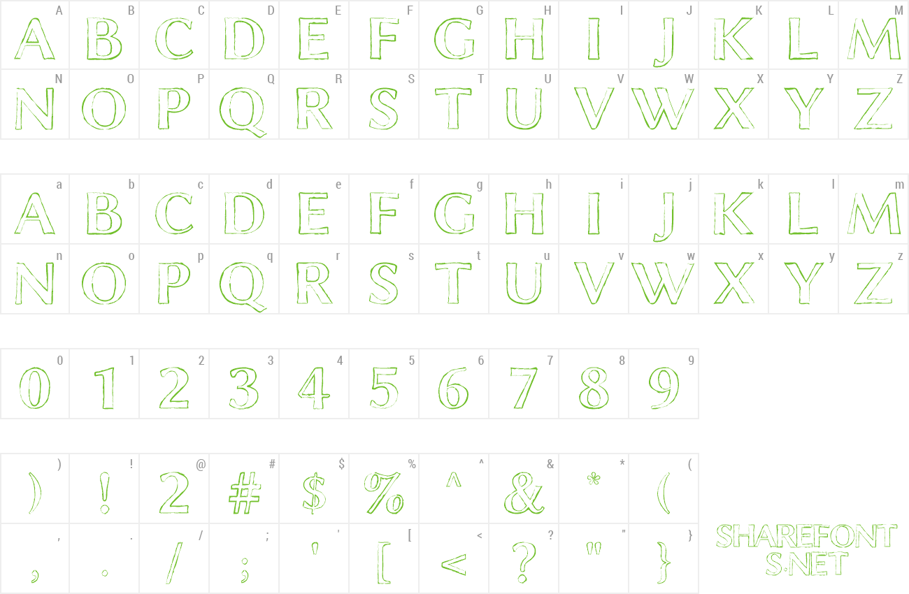 chalk line font