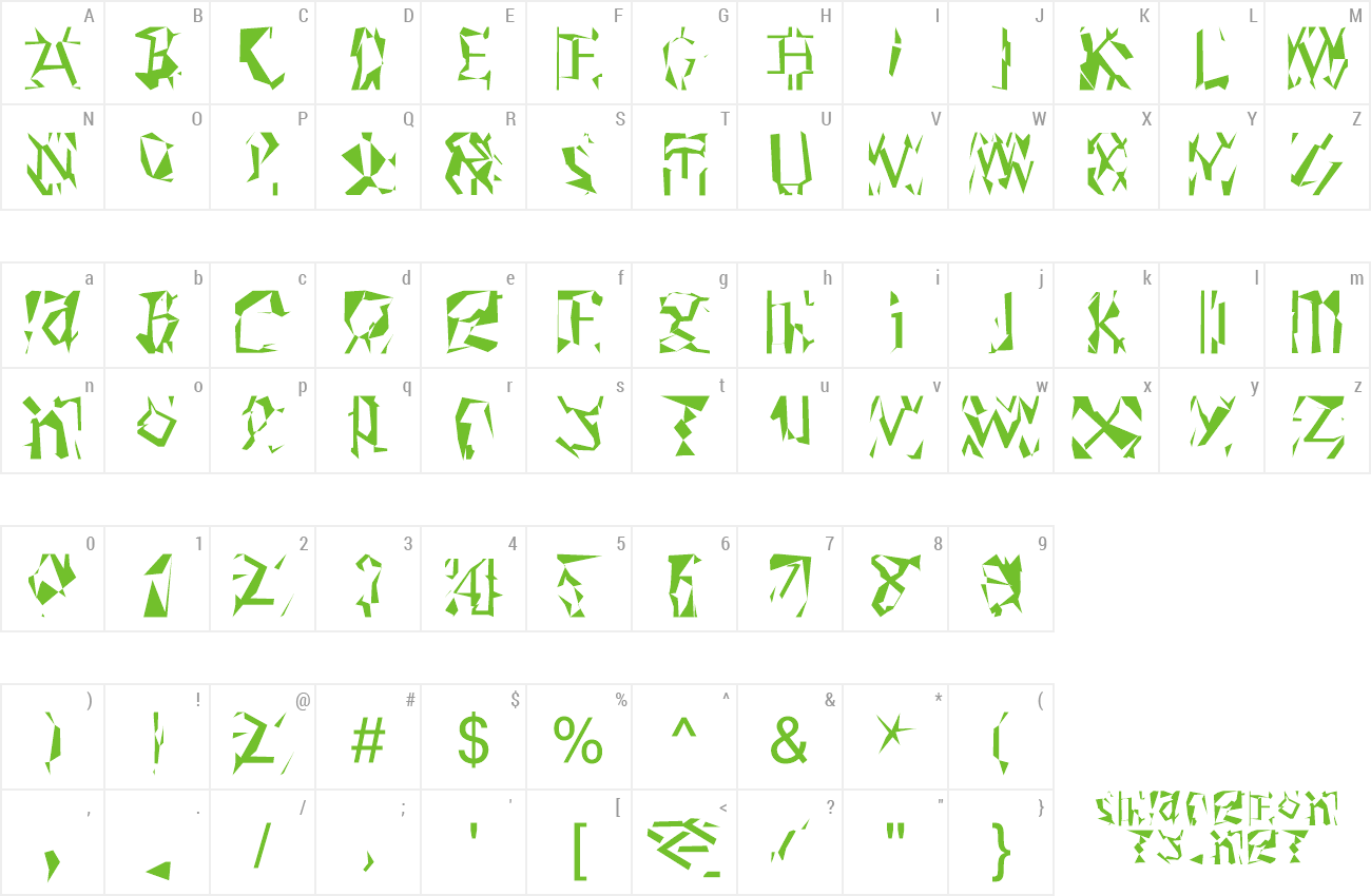 Font Modern Runes preview