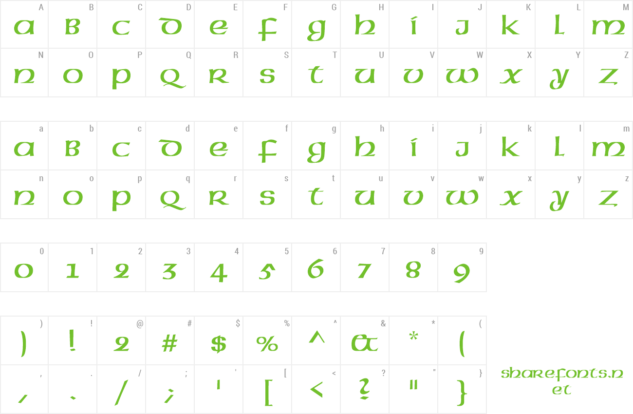 word font celtic word font celtic