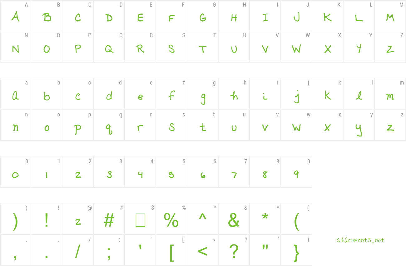 Font Amazing Sunshine preview