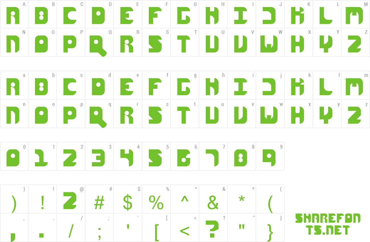 Font Arcadia preview