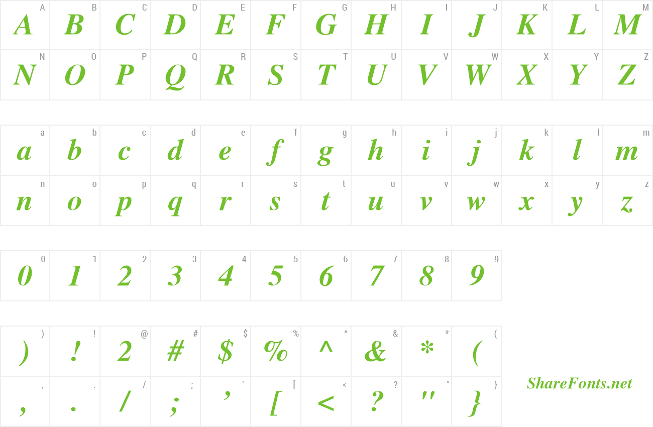 Font AZacademiury preview