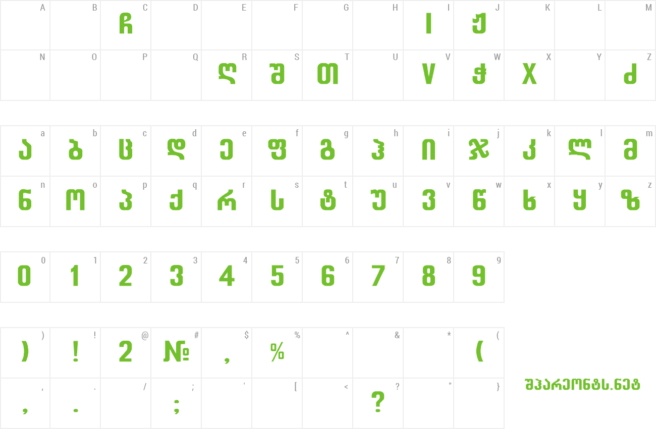 Font BalavMtavr preview