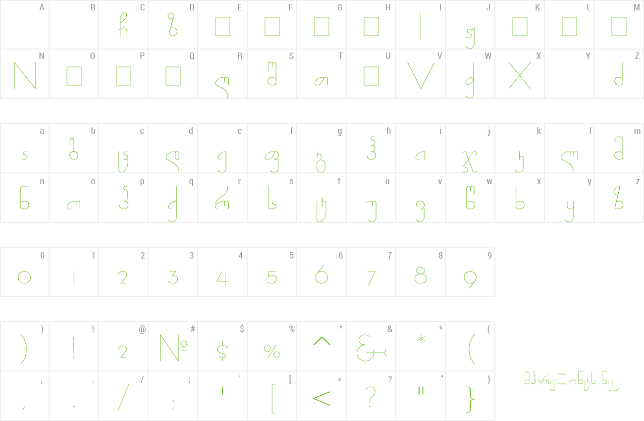 Font Barnaba preview