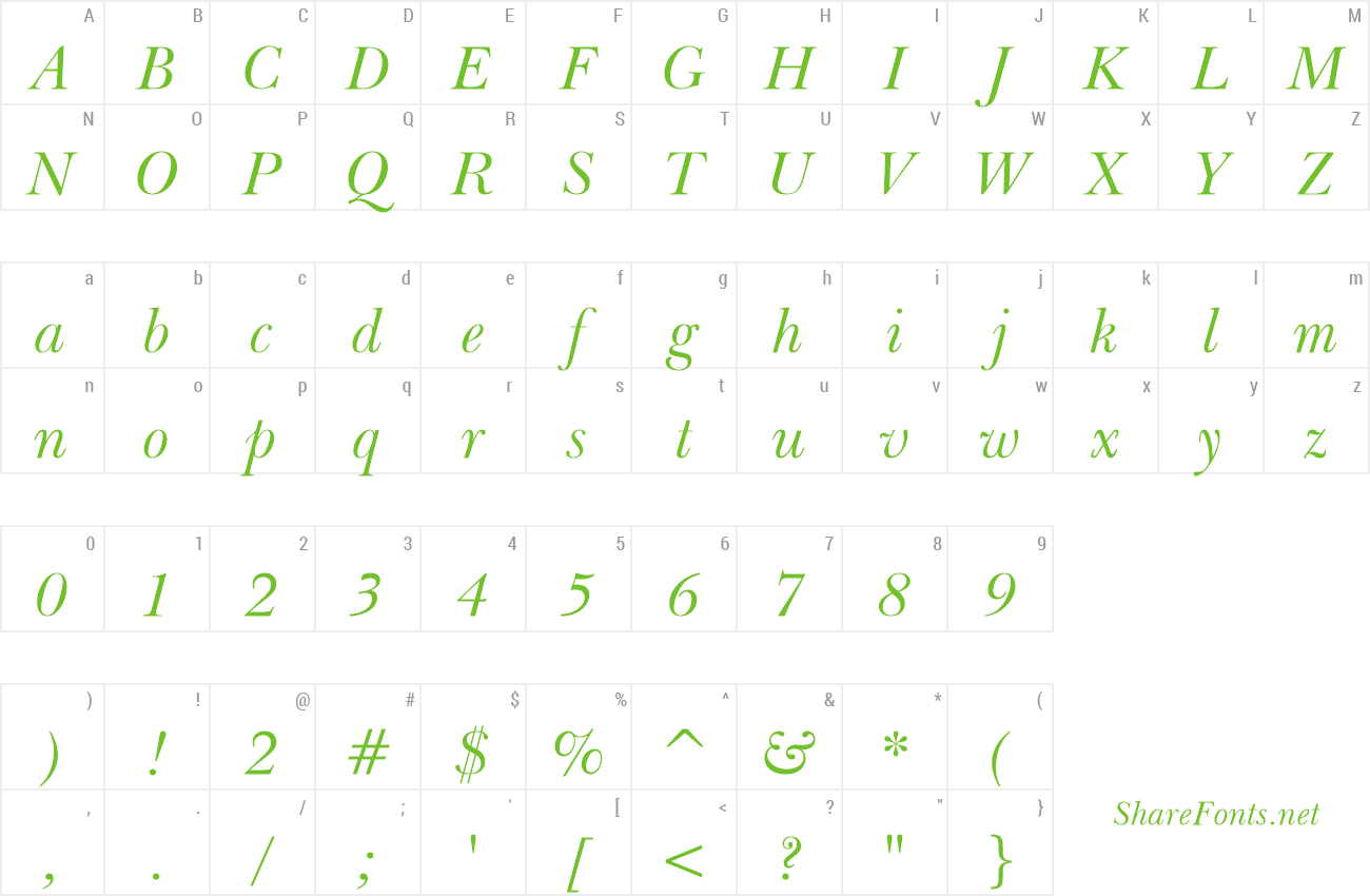 Font Baskerville Win95BT preview