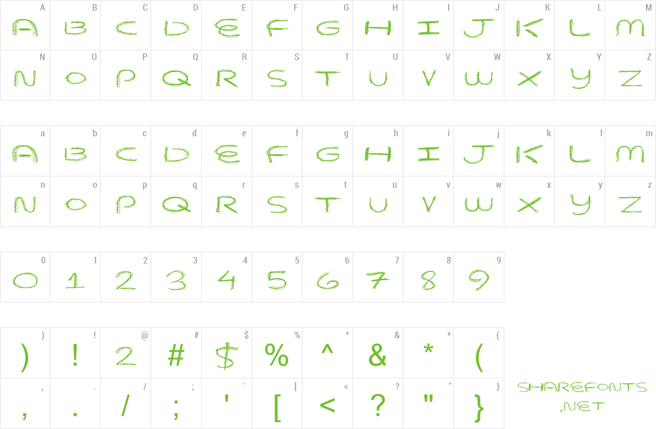 Font Beaver Scratches preview