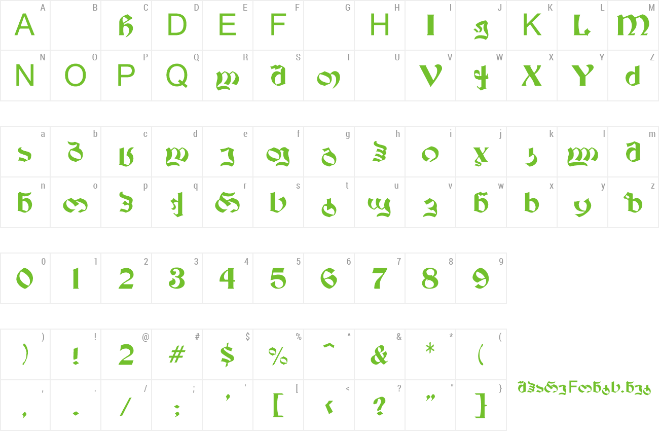 Font Becker Georgian preview