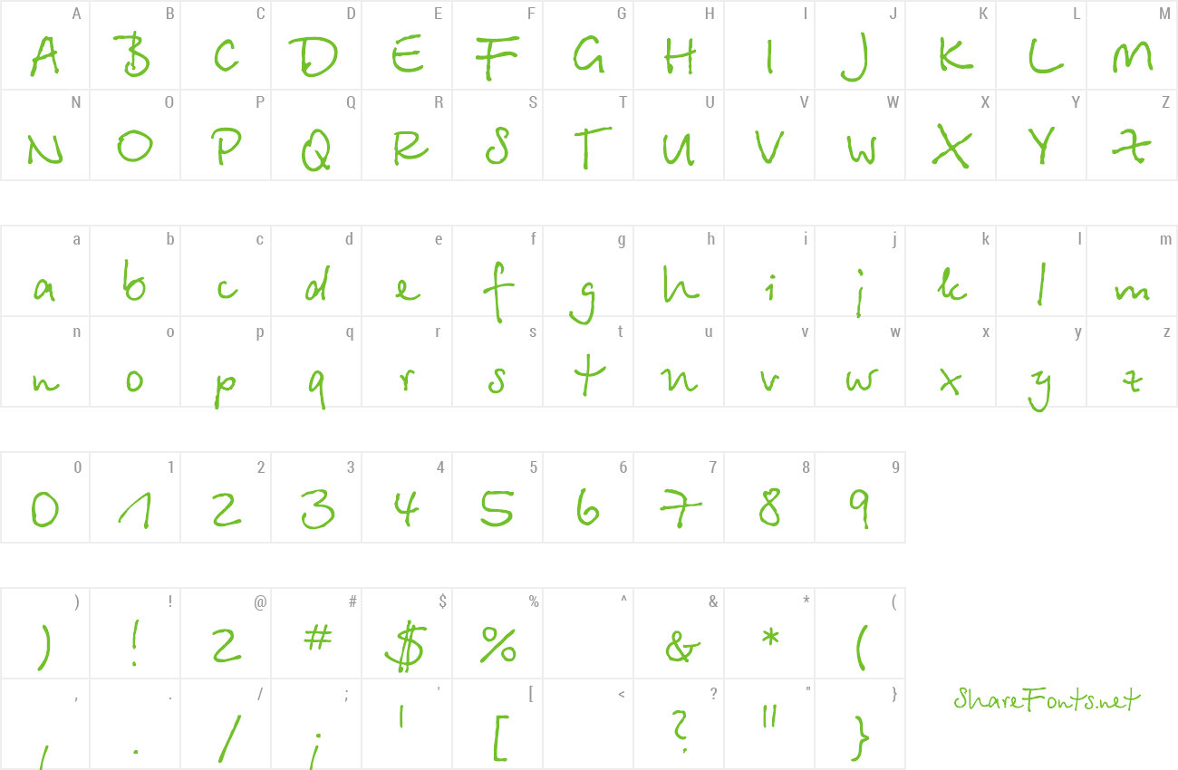 Font BETINASC preview