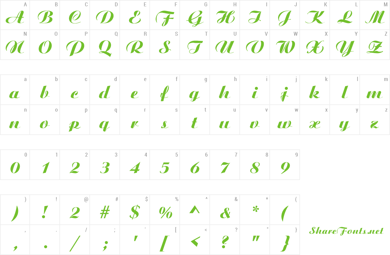 Font BitScript preview