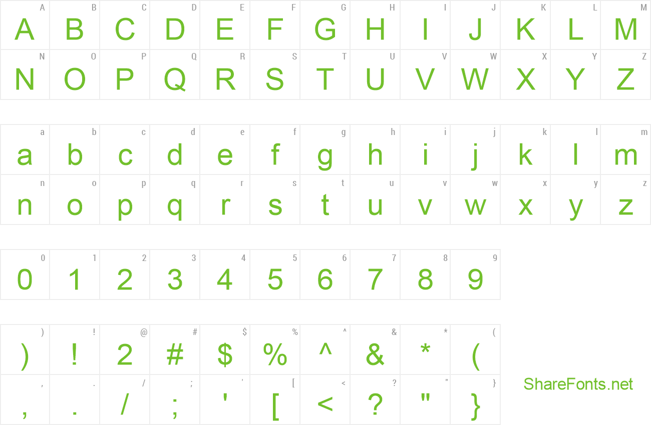 Font BPG Glaho Arial V5 preview