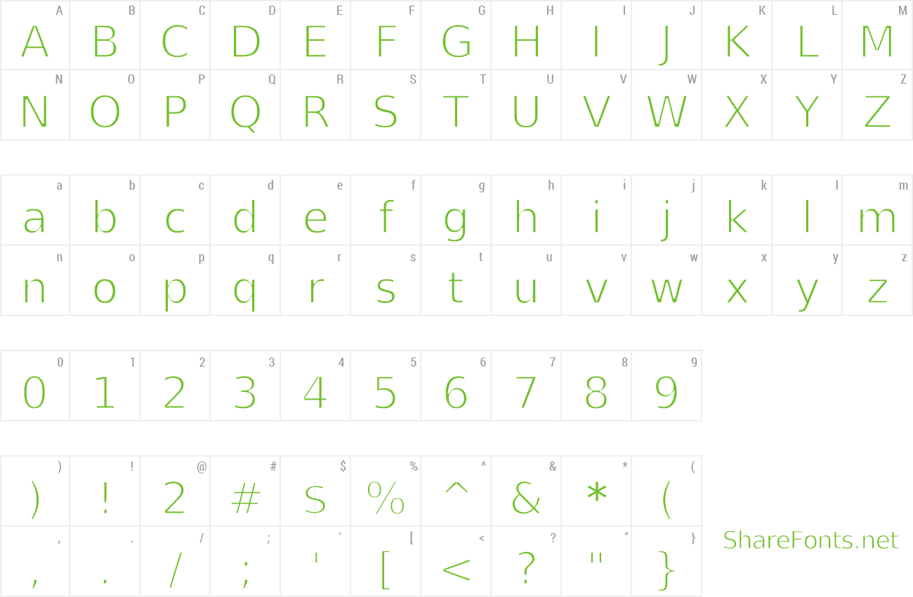 Font BPG Rioni Vera Light preview