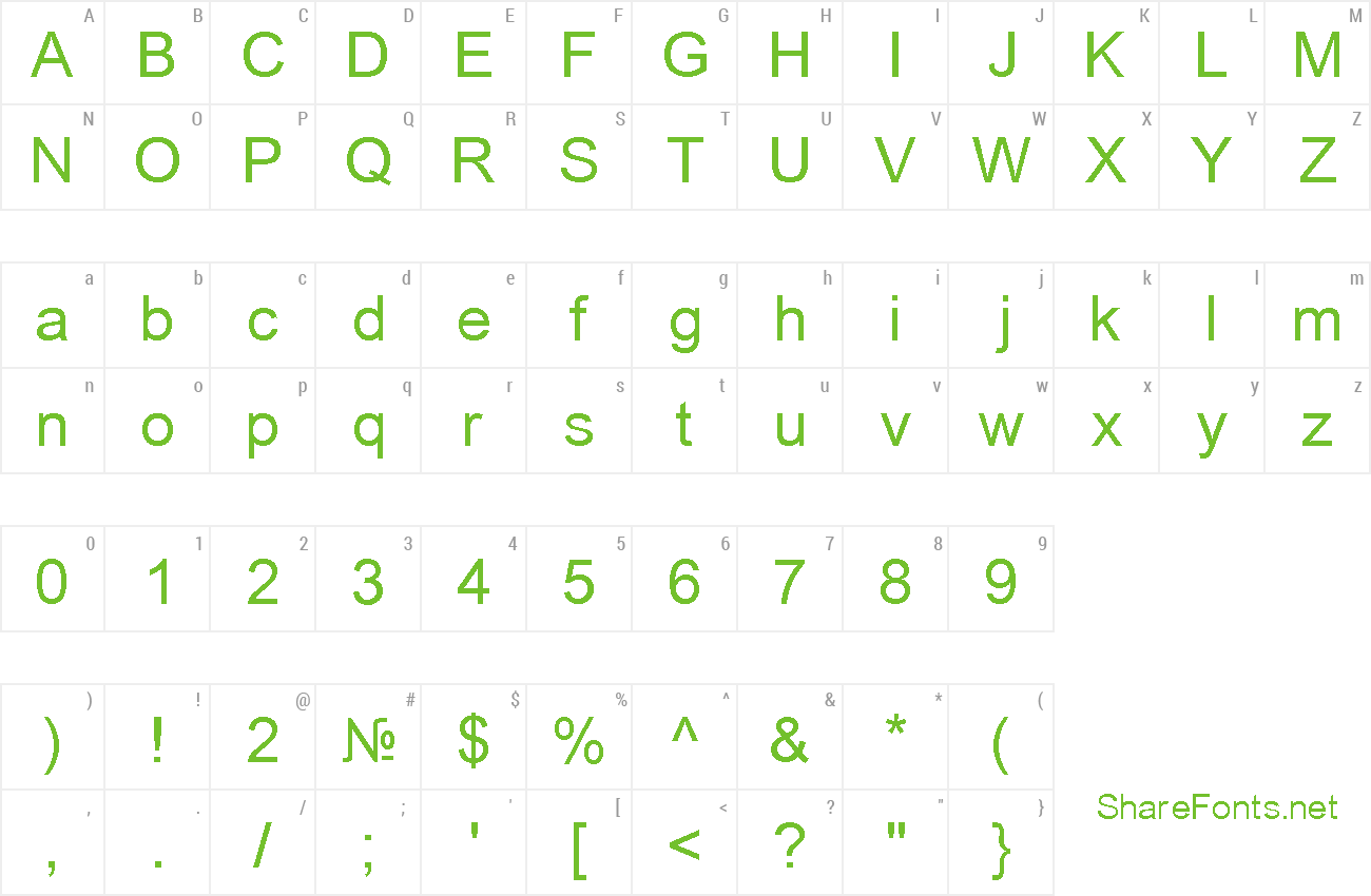 Font BPG SanSer UE! preview