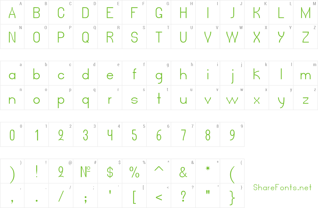 Font BPG SanSer UEm preview