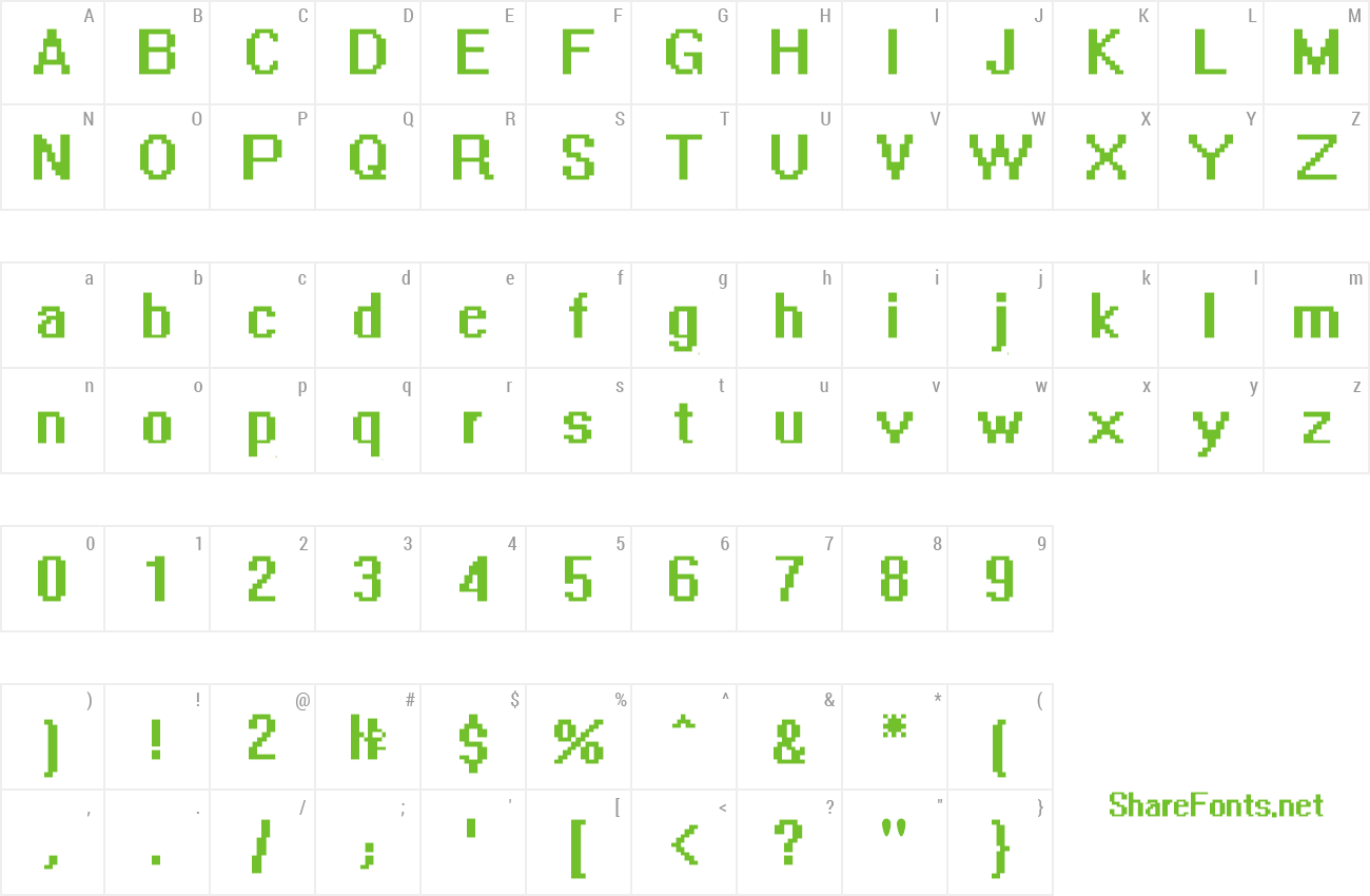 Font BPG SysVarE U preview